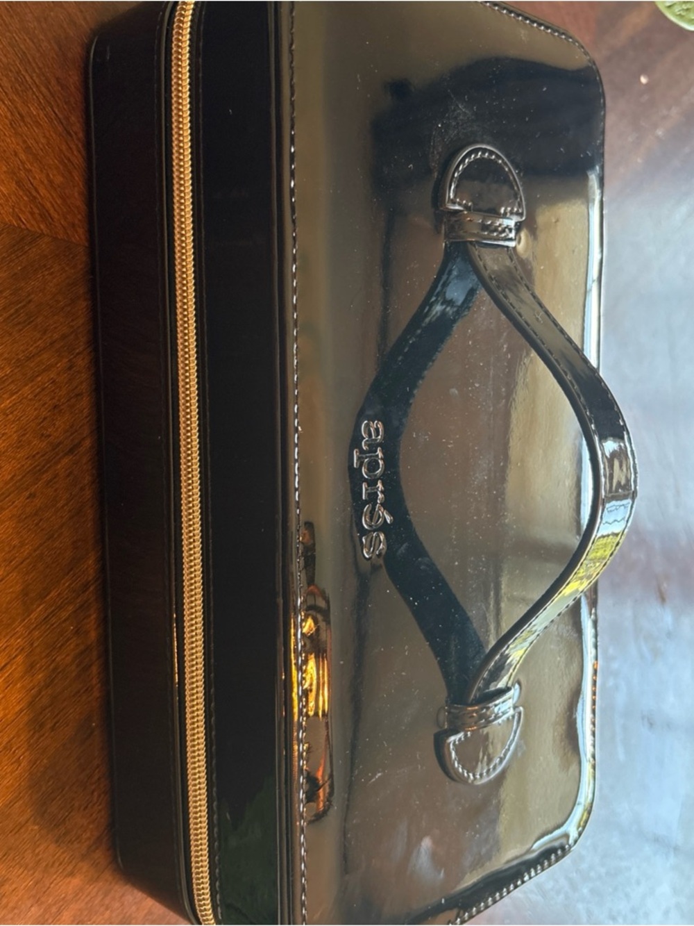Sole Society Black Patent Jewelry Case